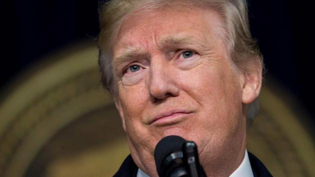 US President Donald Trump speaks during a retreat with Republican lawmakers at Camp David in Thurmont, Maryland. (AFP Photo) US President Donald Trump speaks during a retreat with Republican lawmakers at Camp David in Thurmont, Maryland. (AFP Photo)