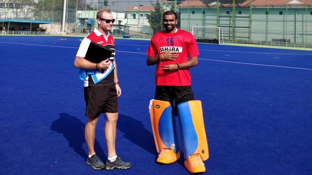 PR Sreejesh (R) is set to make his comeback to the Indian men’s national hockey team in the four-nation tournament in New Zealand. (Hockey India) PR Sreejesh (R) is set to make his comeback to the Indian men’s national hockey team in the four-nation tournament in New Zealand. (Hockey India)