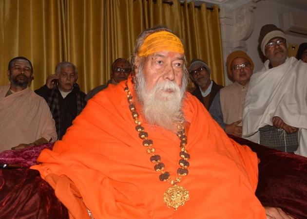 Swami Swaroopanand Saraswati in Varanasi. (HT Photo) Swami Swaroopanand Saraswati in Varanasi. (HT Photo)