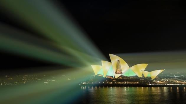 Light projections from the Sydney Opera House honoured Australia’s comprehensive win in the Ashes. (Getty Images/Cricket Australia) Light projections from the Sydney Opera House honoured Australia’s comprehensive win in the Ashes. (Getty Images/Cricket Australia)