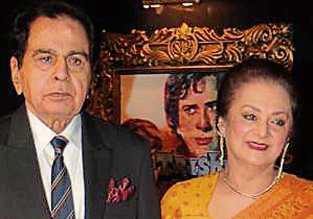 Veteran actors Dilip Kumar and Saira Banu allege that Bandra builder is trying to usurp the land where their residence is located.(HT file photo)