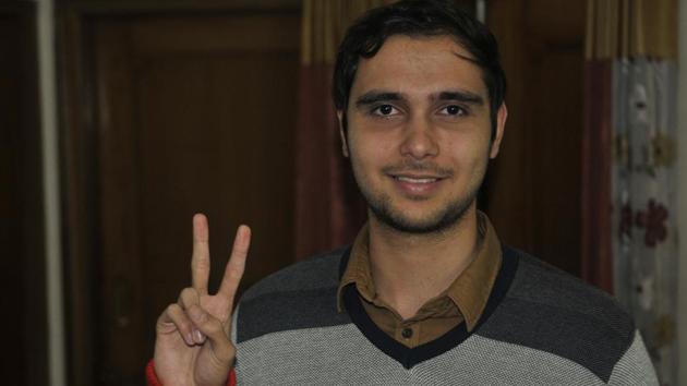 Pramod Beri has got hundred percent marks in CAT exam, (Karun Sharma/HT) Pramod Beri has got hundred percent marks in CAT exam, (Karun Sharma/HT)