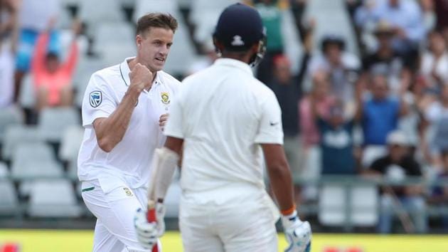 Morkel then removed Cheteshwar Pujara (4) to leave the visitors struggling at 39/3.  (BCCI ) 
