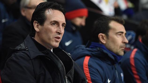 Paris Saint-Germain manager Unai Emery looks on during the French Cup football match between Rennes (SRFC) and Paris-Saint-Germain (PSG) on January 7, 2018 at the Roazhon Park of Rennes, western France. (AFP) Paris Saint-Germain manager Unai Emery looks on during the French Cup football match between Rennes (SRFC) and Paris-Saint-Germain (PSG) on January 7, 2018 at the Roazhon Park of Rennes, western France. (AFP)
