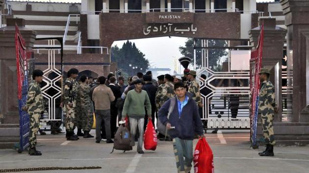Released Indian fishermen arrive via the India-Pakistan border at Wagah, about 35 km from Amritsar. (PTI Photo) Released Indian fishermen arrive via the India-Pakistan border at Wagah, about 35 km from Amritsar. (PTI Photo)