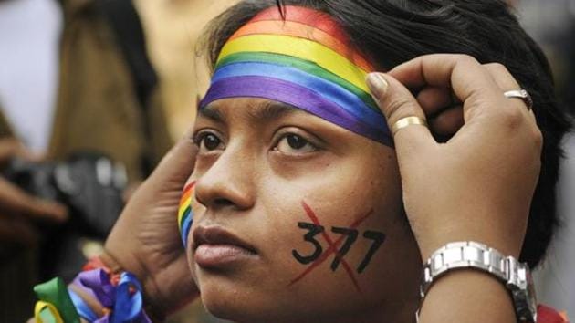 The Supreme Court on Monday referred Section 377 of Indian Penal Code which criminalises homosexuality to a larger bench of the court for reconsideration.(Samir Jana/HT Photo) The Supreme Court on Monday referred Section 377 of Indian Penal Code which criminalises homosexuality to a larger bench of the court for reconsideration.(Samir Jana/HT Photo)