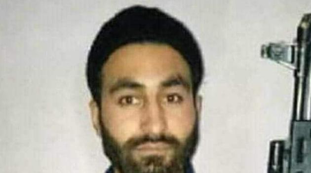 Photos of Manaan Wani went viral on social media showing him displaying an AK-47 assault rifle. (Twitter Photo) Photos of Manaan Wani went viral on social media showing him displaying an AK-47 assault rifle. (Twitter Photo)