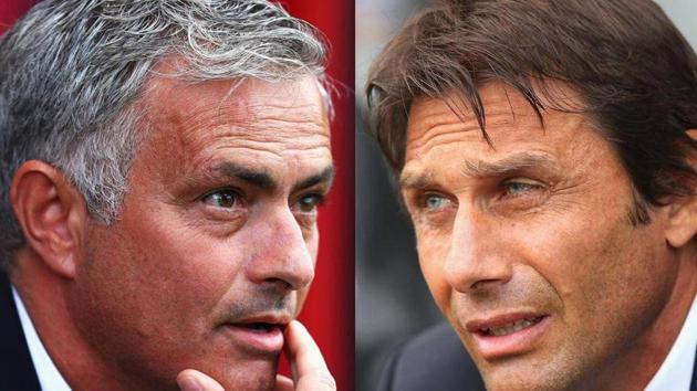 Chelsea F.C. manager Antonio Conte has been embroiled in a war of words with his Manchester United F.C. counterpart over the past week after Jose Mourinho made reference to unnamed coaches behaving like “clowns on the touchline”. (Twitter) Chelsea F.C. manager Antonio Conte has been embroiled in a war of words with his Manchester United F.C. counterpart over the past week after Jose Mourinho made reference to unnamed coaches behaving like “clowns on the touchline”. (Twitter)