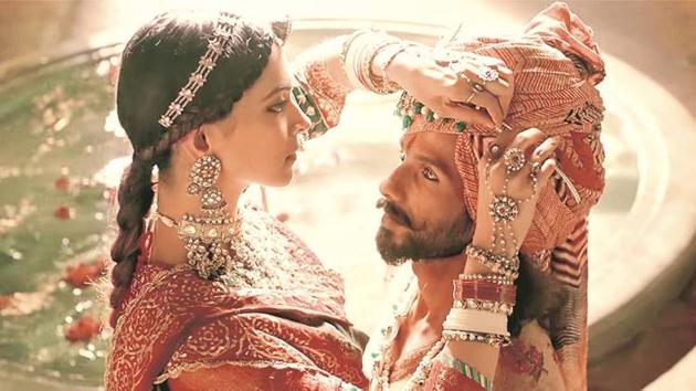 Deepika Padukone and Shahid Kapoor in a still from Padmavat. Deepika Padukone and Shahid Kapoor in a still from Padmavat.