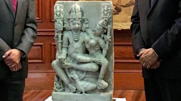 The Brahma-Brahmani idol was found to be in the possession of an individual in London who had advertised it to sell it.(AP File Photo)