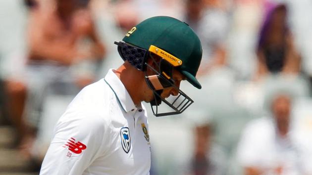 Dale Steyn came out to bat with an injured heel to assist AB de Villiers in the Cape Town Test against India. (REUTERS) Dale Steyn came out to bat with an injured heel to assist AB de Villiers in the Cape Town Test against India. (REUTERS)