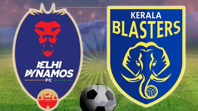 Delhi Dynamos FC lost 1-3 to Kerala Blasters FC in an Indian Super League clash in New Delhi. Catch highlights of Delhi Dynamos FC vs Kerala Blasters FC, Indian Super League, football, here.(HT photo)