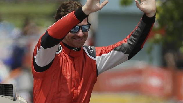 Toyota driver Andre Villas-Boas of Portugal waves at podium ramp during the Dakar Rally ceremonial start in Lima on Saturday. (AP) Toyota driver Andre Villas-Boas of Portugal waves at podium ramp during the Dakar Rally ceremonial start in Lima on Saturday. (AP)