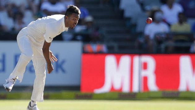 Indian all-rounder Hardik Pandya impressed both with the bat and ball in the first Test against South Africa at Newlands.(AFP)
