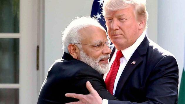 File photo of Prime Minister Narendra Modi with US President Donald Trump at the White House in Washington on June 27, 2017. (PTI) File photo of Prime Minister Narendra Modi with US President Donald Trump at the White House in Washington on June 27, 2017. (PTI)