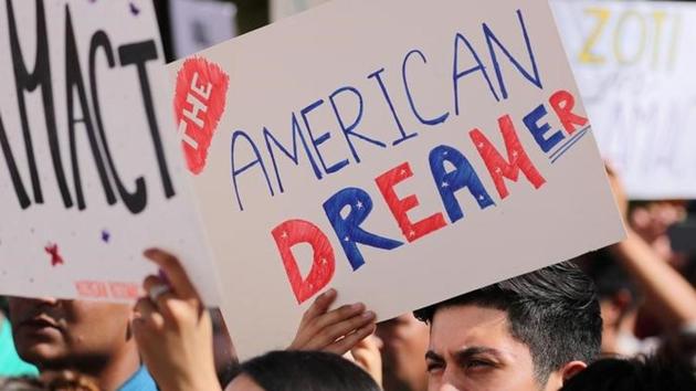 Students gather in support of DACA (Deferred Action for Childhood Arrivals) at the University of California Irvine Student Center in Irvine, California, U.S., October 11, 2017.