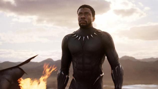 This image released by Disney and Marvel Studios' shows Chadwick Boseman in a scene from Black Panther, in theatres on Feb. 16, 2018. (AP) This image released by Disney and Marvel Studios' shows Chadwick Boseman in a scene from Black Panther, in theatres on Feb. 16, 2018. (AP)