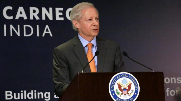 US ambassador to India Kenneth I Juster speaks about the US-India relations in New Delhi on Thursday. (PTI) US ambassador to India Kenneth I Juster speaks about the US-India relations in New Delhi on Thursday. (PTI)
