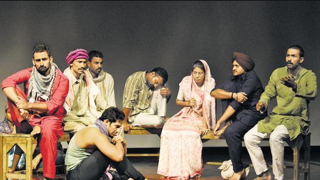 A scene from the play Amritsar Aa Gaya.(Photo courtesy Asmita Theatre Group)