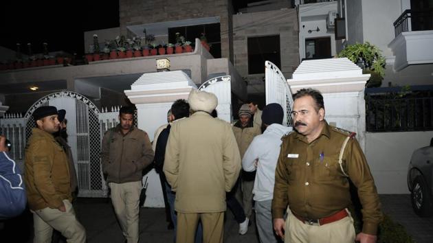 On January 9, four masked men with pistols walked into a Sector 33 house and held the family hostage. (HT File) On January 9, four masked men with pistols walked into a Sector 33 house and held the family hostage. (HT File)