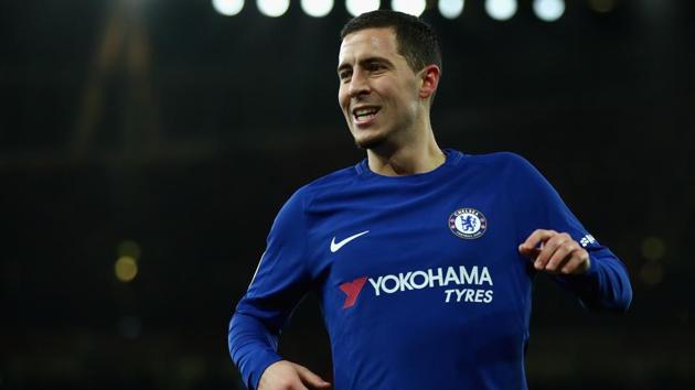 Eden Hazard of Chelsea FC, along side teammate, goalkeeper Thibaut Courtois (not in pic), has been the target of Spanish La Liga clubs including Real Madrid C.F. (Getty Images) Eden Hazard of Chelsea FC, along side teammate, goalkeeper Thibaut Courtois (not in pic), has been the target of Spanish La Liga clubs including Real Madrid C.F. (Getty Images)