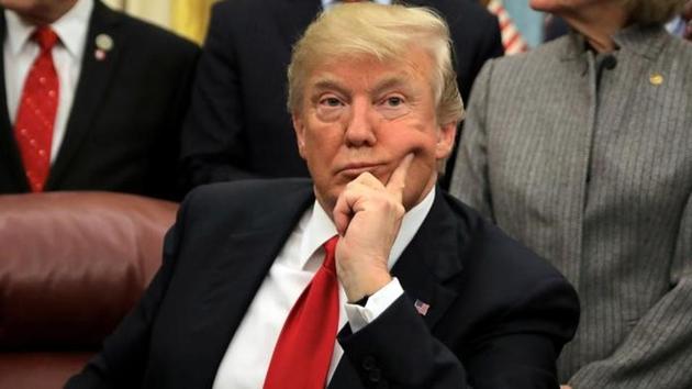 US President Donald Trump attends a signing ceremony for the Interdict Act into law in the Oval Office of the White House in Washington DC, US, January 10, 2018. (Reuters Photo) US President Donald Trump attends a signing ceremony for the Interdict Act into law in the Oval Office of the White House in Washington DC, US, January 10, 2018. (Reuters Photo)