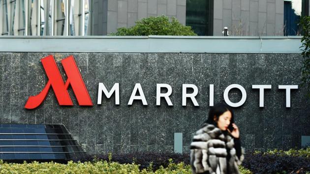 A woman walks past Marriott signage in Hangzhou in China's Zhejiang province. (AFP file) A woman walks past Marriott signage in Hangzhou in China's Zhejiang province. (AFP file)