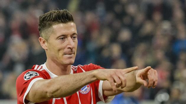 Robert Lewandowski has scored a total of 15 goals in the 2017-18 Bundesliga campaign for Bayern Munich. (AFP) Robert Lewandowski has scored a total of 15 goals in the 2017-18 Bundesliga campaign for Bayern Munich. (AFP)