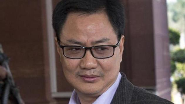 India’s minister of state for home Kiren Rijiju at the Parliament house in New Delhi on December 14, 2016. (AP) India’s minister of state for home Kiren Rijiju at the Parliament house in New Delhi on December 14, 2016. (AP)