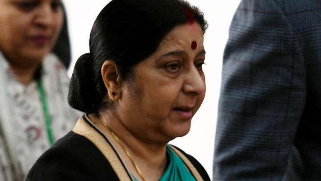 External Affairs Minister Sushma Swaraj in New Delhi on December 20, 2017. (AFP) External Affairs Minister Sushma Swaraj in New Delhi on December 20, 2017. (AFP)