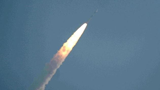 The 44.4-metre tall Polar Satellite Launch Vehicle (PSLV-C40) roared into a clear sky after a perfect lift-off at 9:29 am after a 28-hour countdown. The 320-tonne rocket ejected the satellites one-by-one, deploying them into the earth’s lower orbit about 17 minutes and 18 seconds after the lift-off. (Arun Sankar / AFP)