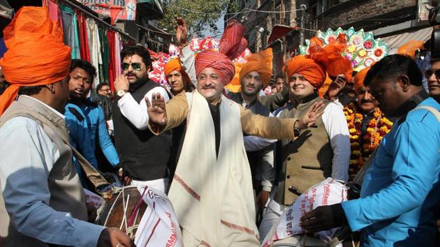 People dance during a procession to celebrate Lohri in Jammu. (PTI) People dance during a procession to celebrate Lohri in Jammu. (PTI)