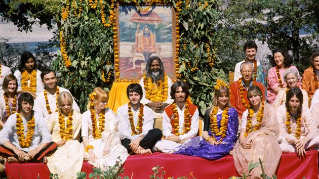 A rare photo of The Beatles with Maharishi Mahesh Yogi at Rishikesh ashram. (Courtesy: Paul Saltzman) A rare photo of The Beatles with Maharishi Mahesh Yogi at Rishikesh ashram. (Courtesy: Paul Saltzman)
