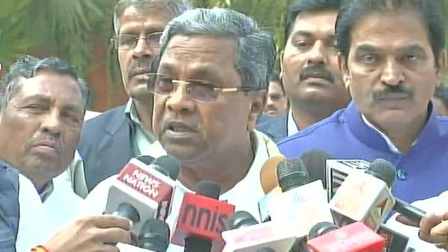 Karnataka chief minister Siddaramaiah after meeting Congress president Rahul Gandhi in New Delhi. (ANI) Karnataka chief minister Siddaramaiah after meeting Congress president Rahul Gandhi in New Delhi. (ANI)