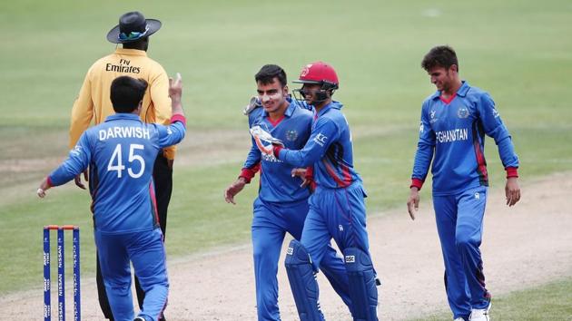 Afghanistan defeated Pakistan by five wickets in their ICC U-19 Cricket World Cup opener on Saturday. (Twitter) Afghanistan defeated Pakistan by five wickets in their ICC U-19 Cricket World Cup opener on Saturday. (Twitter)