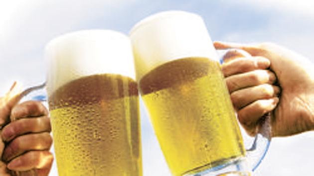 Beer consumption has fallen by 10 per cent.(HT Photo)