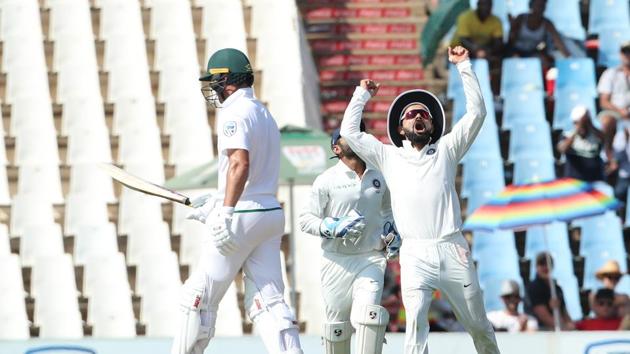 Ishant Sharma got the massive wicket of AB de Villiers for 20 as the batsman inside-edged a short ball back on to the stumps.  (BCCI) 