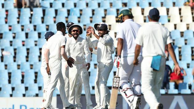 Vernon Philander’s run-out and Ashwin’s wicket of Quinton de Kock turned the match towards India as Virat Kohli’s side restricted South Africa to 269/6 at stumps on day 1. (BCCI) 