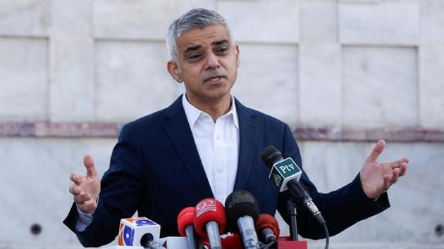 London Mayor Sadiq Khan.(Reuters File Photo)
