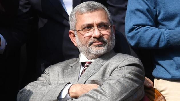 Supreme Court judge Justice Kurian Joseph at the press conference on Friday in New Delhi.(Arvind Yadav/HT PHOTO)