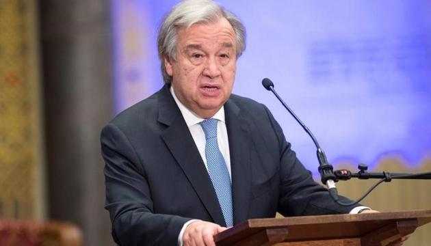 UN Secretary General Antonio Guterres speaks during the ceremony marking the closure of the UN tribunal for the former Yugoslavia in The Hague on December 21. (REUTERS) UN Secretary General Antonio Guterres speaks during the ceremony marking the closure of the UN tribunal for the former Yugoslavia in The Hague on December 21. (REUTERS)