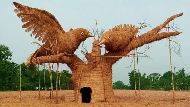 A Bhelaghar built for Bihu Bhogali. (Courtesy: MagicalAssam.com) A Bhelaghar built for Bihu Bhogali. (Courtesy: MagicalAssam.com)