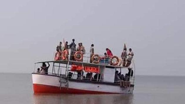 The picture of the boat released by the Coast Guard. The picture of the boat released by the Coast Guard.