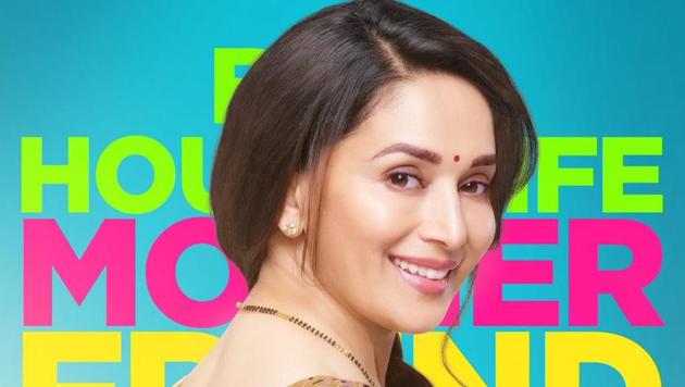 Madhuri Dixit on the poster for Bucket List. (Twitter) Madhuri Dixit on the poster for Bucket List. (Twitter)