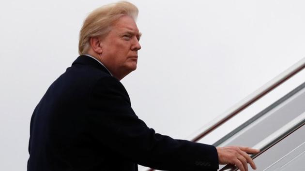 US President Donald Trump boards Air Force One upon departure from Joint Base Andrews in Maryland, US. (Reuters) US President Donald Trump boards Air Force One upon departure from Joint Base Andrews in Maryland, US. (Reuters)
