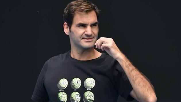 Roger Federer takes part in a practice session ahead of the Australian Open tennis tournament in Melbourne. (AFP) Roger Federer takes part in a practice session ahead of the Australian Open tennis tournament in Melbourne. (AFP)