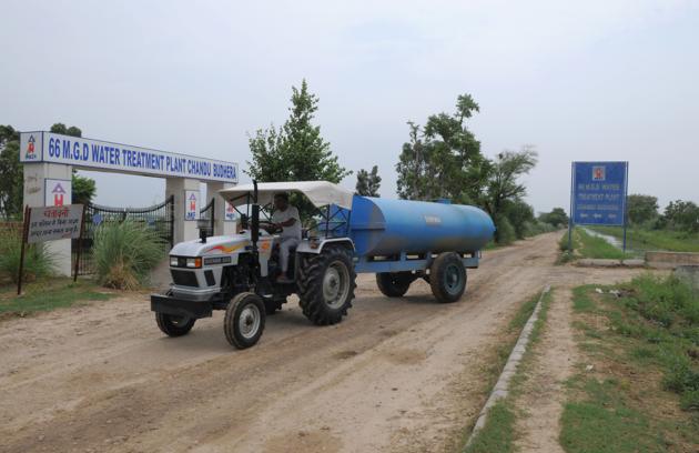 The new pipeline will enable supply from the second water treatment plant at Chandu Budhera. (Parveen Kumar/HT FILE) The new pipeline will enable supply from the second water treatment plant at Chandu Budhera. (Parveen Kumar/HT FILE)