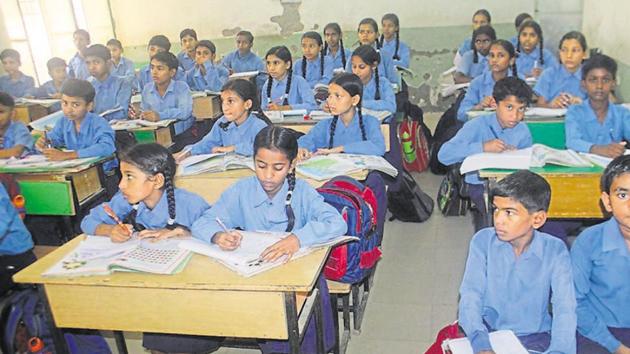 UT has 114 schools out of which 50% are already running in a double shift. (HT File/Representative image) UT has 114 schools out of which 50% are already running in a double shift. (HT File/Representative image)