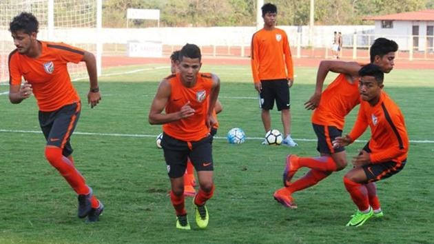 Indian Arrows train in Goa ahead of their I-League enconter vs Neroca FC tomorrow. (Twitter: @ILeagueOfficial) Indian Arrows train in Goa ahead of their I-League enconter vs Neroca FC tomorrow. (Twitter: @ILeagueOfficial)