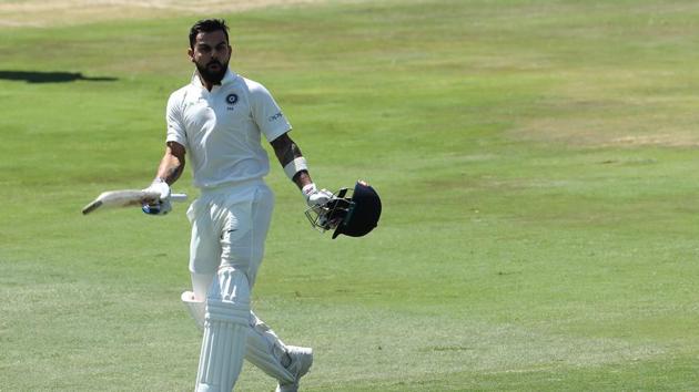 Virat Kohli notched up his 21st century and his second in South Africa, joining an illustrious list as India chipped away at the deficit. (BCCI) Virat Kohli notched up his 21st century and his second in South Africa, joining an illustrious list as India chipped away at the deficit. (BCCI)
